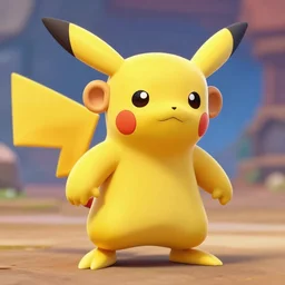 yellow ape video game character, pokemon style, 3 d pixar animation, octane, redshif