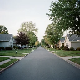 liminal space suburban neighborhood