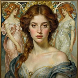 beautiful goddess by zdzisław beksinski, iris van herpen, martine johanna, and alphonse mucha, detailed realistic beautiful portrait