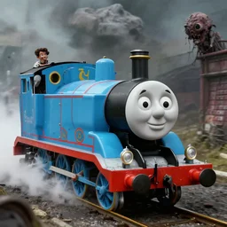 thomas the tank engine in zombie apocolypse