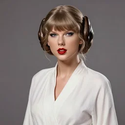 Portrait of Taylor Swift as Princess Leia in Star Wars, professional digital painting, smooth, sharp focus, Unreal Engine 5, 8K