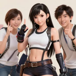 high quality art of tifa lockhart having fun by wlop, rossdraws, mingchen shen, bangkuart, sakimichan, yan gisuka, jeongseok lee, artstation, 4k
