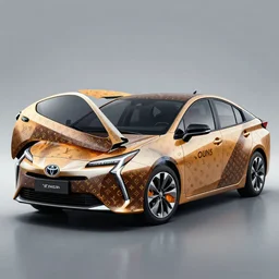 toyota prius x louis vuitton luxury design digital product concept art render 3 d detailed