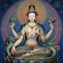 sublimely mystically attractive tibetan female barely clothed avaloketeshvara goddess. dragon born assassins of the mystic unity, future jewelry, little clothing, alien glyph tattoo, psychedelic fractal background, illustrative character design, concept art, tales of earthsea, sky witch, colorful, matte painting, soft illumination, painting by gaston bussiere, craig mullins, j. c. leyendecker, tom of finland