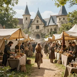 fantasy medieval market