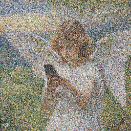 cute teenage angel and a cell phone with epic landscape in the style of John William Waterhouse