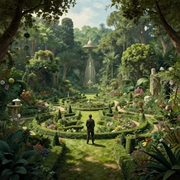 garden of odysseus, landscape, alex ross, neal adams, david finch, concept art, matte painting, highly detailed, rule of thirds, dynamic lighting, cinematic, detailed, denoised, centerd