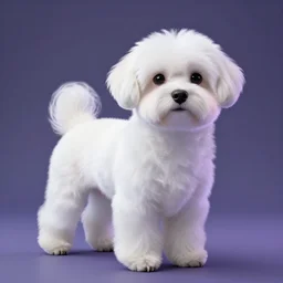 a cyberpunk maltese dog