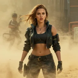 Fury Road sandstorm scarlett johansson after a bad mission in Cyberpunk 2077. CP2077. 3840 x 2160