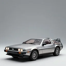 an advertisement photo of a shoe design in the style of a DeLorean