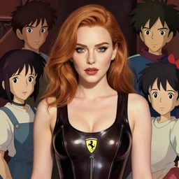 a beautiful christina hendricks lolo ferrari kat dennings alluring instagram model in elaborate latex tank top, by guweiz and wlop and ilya kuvshinov and artgerm and makoto shinkai and studio ghibli, symmetrical eyes, aesthetic, gorgeous, stunning, alluring, attractive, artstation, deviantart, pinterest, digital art