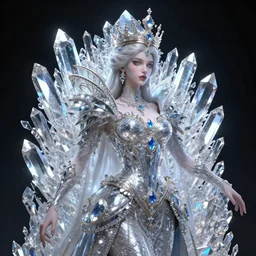 the queen of crystals, 4 k, intricate detailed, jaw dropping, gorgeous, surreal, octane render