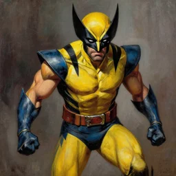 Wolverine from the X-Men painting by Ruprecht von Kaufmann