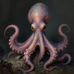 portrait of a slimy squid character as octopus, drool, highly detailed, digital painting, artstation, concept art, wallpaper, smooth, sharp focus, illustration, art by h. r. giger and artgerm and greg rutkowski and alphonse mucha