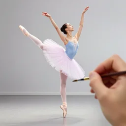 palette knife ballerina