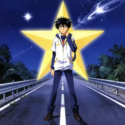 album cover art for star road sky kanji by akihiko yoshida