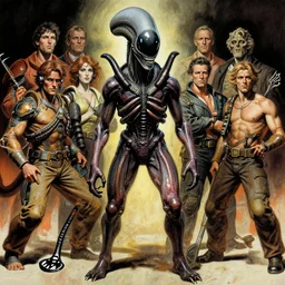 the thing george clooney john carpenter by stanley artgerm lau, wlop, the thing alien assimilation, metamorphose, rossdraws, frank frazetta, andrei riabovitchev, marc simonetti