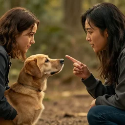 a movie poster about a dog that can communicate with humans