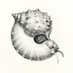 A realistic sketch of a nautilus. - n 4