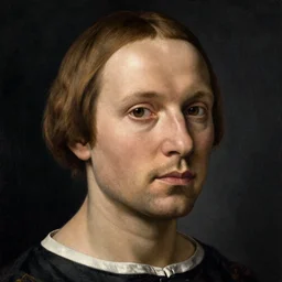 a portrait a very ordinary person, facing front, by Rogier van der Weyden, oil painting, anatomically correct, beautiful perfect face, sharp focus, Highly Detailed, Cinematic Lighting, 8k, HD H-1024