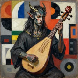 a dragonborn bard holding his lute by frantisek kupka, intricate, miles johnston, kuroda seiki, cynical realism, ozabu, john william godward, painterly, yoshitaka amano, moebius, miles johnston, louise zhang, james jean, mark ryden