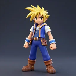 Crono from Chrono Trigger, award winning trending on artstation, anime,  octane render, arnold renderer, unreal engine