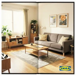 IKEA catalogue photo of a living room, by Kentaro Miura