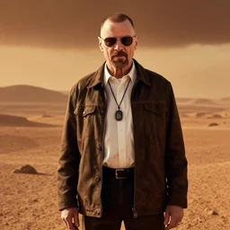 cinematic walter white on mars