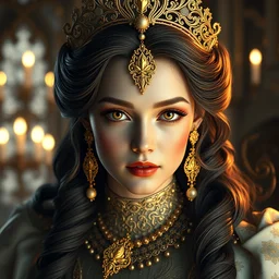 portrait of wonderful princess, glowing, ornate and intricate, jaw dropping, dynamic lighting, intricate and detailed, 4 k octane render