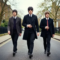mutant beatles crossing abby road