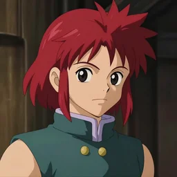 portrait of hisoka from hunter x hunter, swept back medium - length red hair, studio ghibli pixar and disney animation sharp unreal engine 5, anime key art by yoshihiro togashi and greg rutkowski, bloom, dramatic lighting