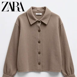a zara shirt with a fancy texture