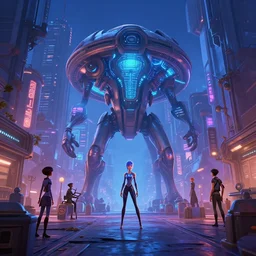 arena box city street andromeda krogan base wallpaper 3 d pixar disney digital cgi rtx hdr painting bioluminance alena aenami artworks in 4 kby jesper ejsing, feng zhu and loish beeple, by thomas kinkade 2 2 2 2