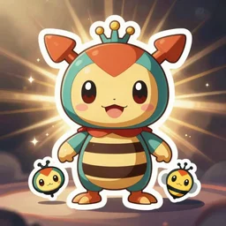cute miss mascot chartor chartor torkoal super hero sticker art, cronobreaker, beeple game icon