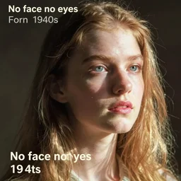 a album of slenderman no face no eyes from the 1940s