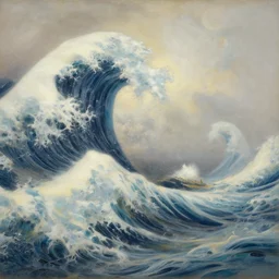 a stunning hyperdetailed painting of a strom by turner, big waves, ethereal, wallpaper, highly detailed