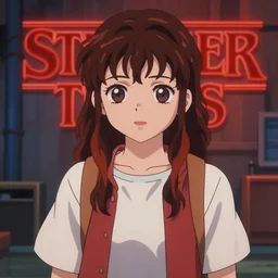 stranger things in anime style