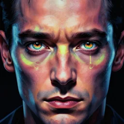 close up sci - fi festival poster art j. k. simmonds monster eyes, neon monster skin, elegant, highly detailed, centered, digital painting, concept art, smooth, sharp focus, illustration, artgerm, tomasz alen kopera, peter mohrbacher, donato giancola, joseph christian leyendecker, wlop, frank frazetta