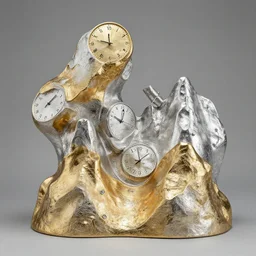 A beautiful sculpture. There are so many kinds of time. The time by which we measure our lives. Gold and silver, Months and years. Or the big time, the time that raises mountains and makes stars. by Sandra Chevrier and bastien lecouffe deharme, intuitive