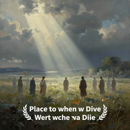 a painting of the place we go when we die, digital art, beautiful soft render, hd, ethereal