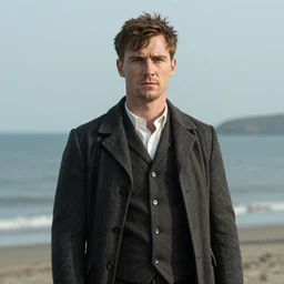 A portrait of tommy shelby in atlantis