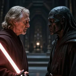 vfx movie closeup jedi vs sith couple dual interior dark temple by emmanuel lubezki