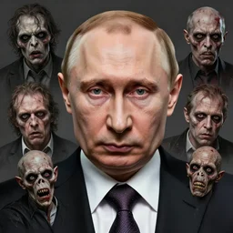 vladimir putin, is goblin zombie, awe face, toothless horror macabre face, by donato giancola and greg rutkowski and wayne barlow and zdzisław beksinski, realistic face, digital art