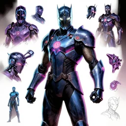 a techno knight neons character sheet by jim lee