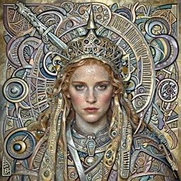 christina hendricks, lord of the rings, sweaty insane, intricate, highly detailed, digital painting, artstation, concept art, smooth, sharp focus, illustration, unreal engine 5, 8 k, art by artgerm and greg rutkowski and alphonse mucha