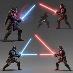 star wars lightsaber fight composition ideas concept arts