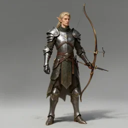 adjudicator archer, wearing elf armor, full body concept, beksinski, ruan jia