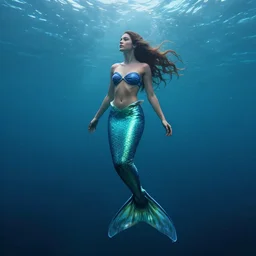 beautiful mermaid emerging from the ocean, extremely high detail, photo realistic, cinematic, post processed, concept art, artstation, matte painting, style by Raphael Lacoste, Eddie Mendoza
