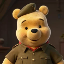 winnie the pooh as an army soldier