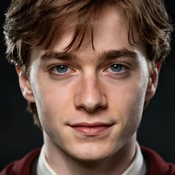 portrait of neville longbottom, hyper realistic face, beautiful eyes, fantasy art, in the style of greg rutkowski, intricate, hyper detailed, smooth
